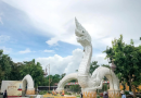 พญานาคศรีภุชงค์มุกดานาคราช แก่งกะเบา แลนด์มาร์คใหม่ จังหวัดมุกดาหาร