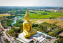 สักการะองค์พระใหญ่เพื่อความเป็นสิริมงคล วัดม่วง วิเศษชัยชาญอ่างทอง